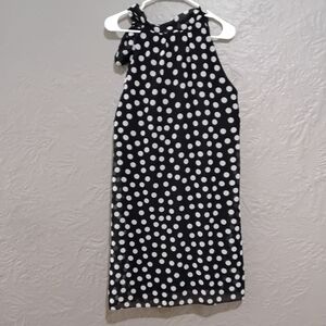 J.B.S. Womes Black and White Polka Dot Dress Size 12